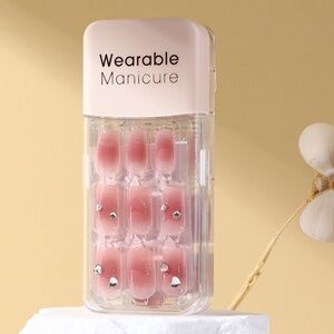 [kiokii and] Pure like water sweetheart wearable manicure #111Fairy pose as jade